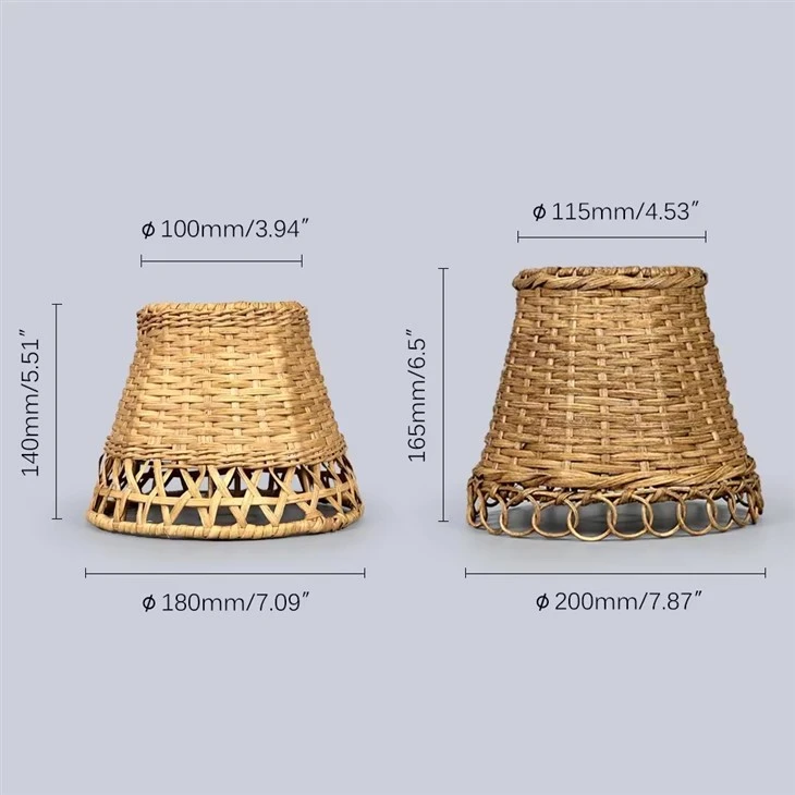 Bamboo Shade in Natural Rattan Lampshade best
