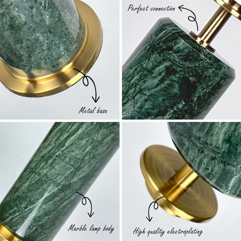 Green Marble Table Lamp For Luxury Living Room factory