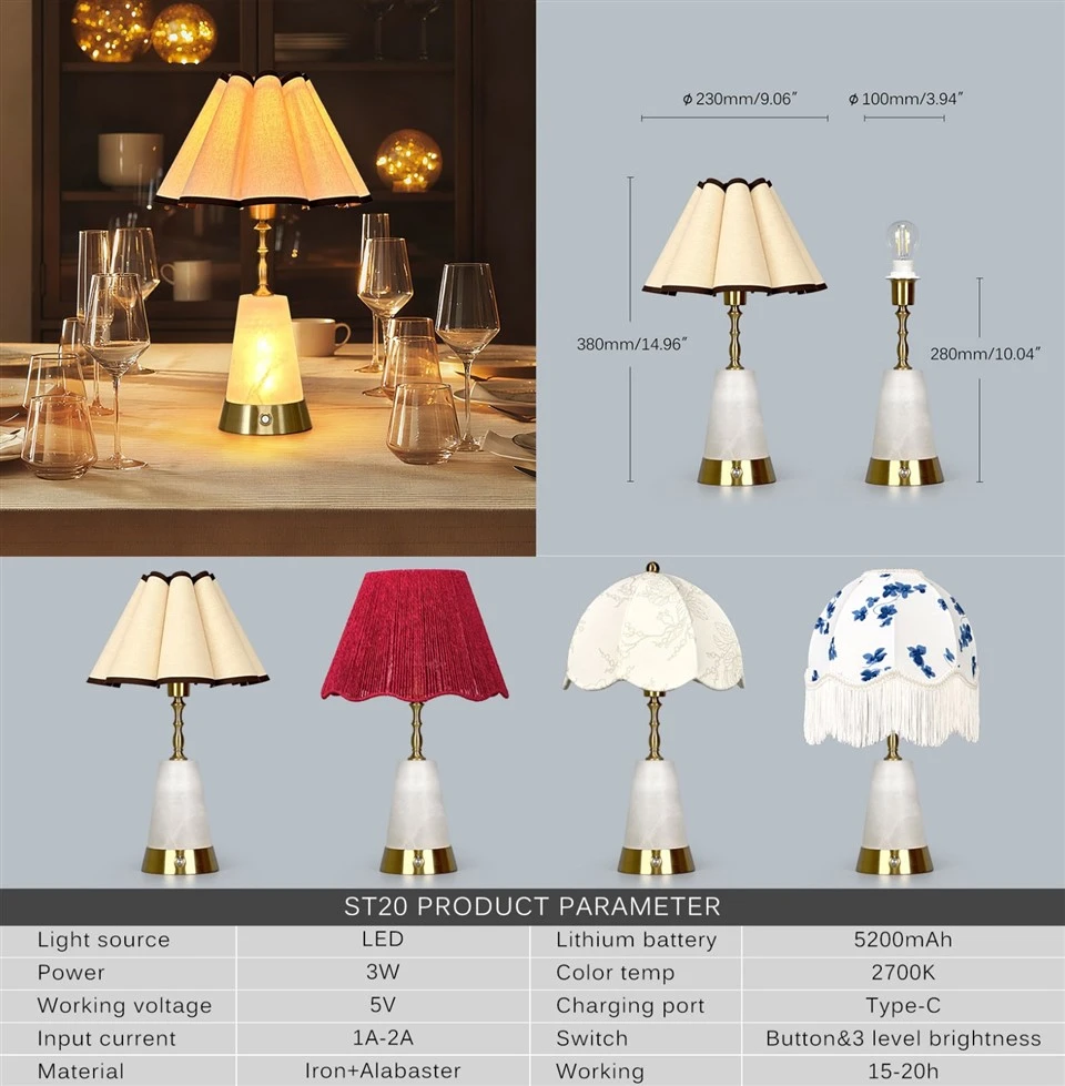 Restaurant Cordless Hotel MarbleTable Lamp price
